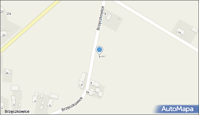 Brzęczkowice, Brzęczkowice, 7, mapa Brzęczkowice