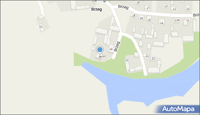 Brzeg, Brzeg, 25, mapa Brzeg