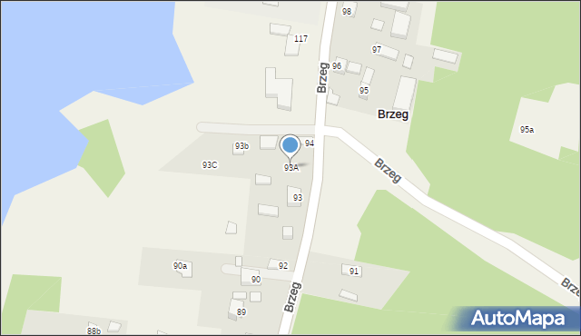 Brzeg, Brzeg, 93A, mapa Brzeg