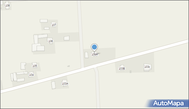 Brzegi, Brzegi, 104A, mapa Brzegi