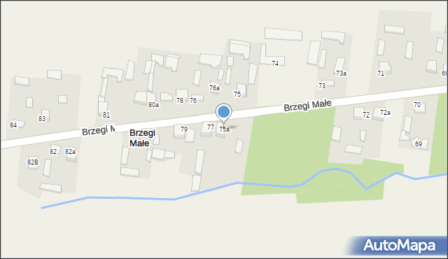 Brzegi, Brzegi, 75a, mapa Brzegi