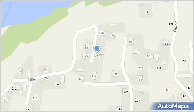 Brzegi, Brzegi, 217, mapa Brzegi