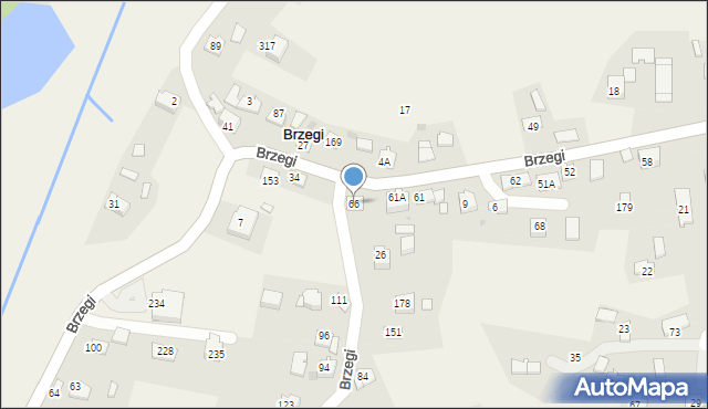 Brzegi, Brzegi, 66, mapa Brzegi