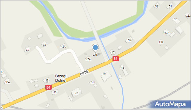 Brzegi Dolne, Brzegi Dolne, 47b, mapa Brzegi Dolne