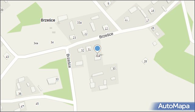 Brześce, Brześce, 31a, mapa Brześce