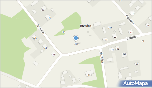 Brześce, Brześce, 34a, mapa Brześce