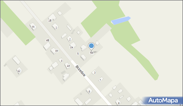 Brześce, Brześce, 5A, mapa Brześce