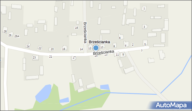 Brześcianka, Brześcianka, 15, mapa Brześcianka