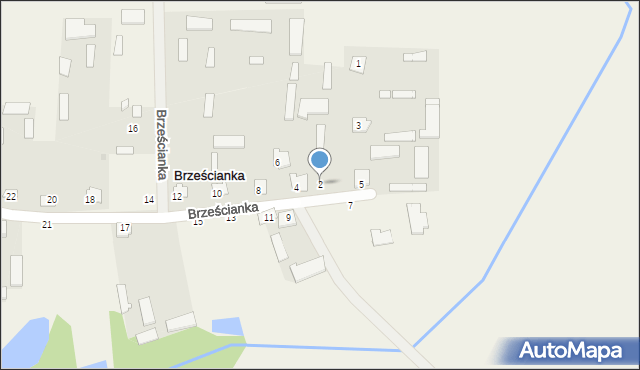 Brześcianka, Brześcianka, 2, mapa Brześcianka