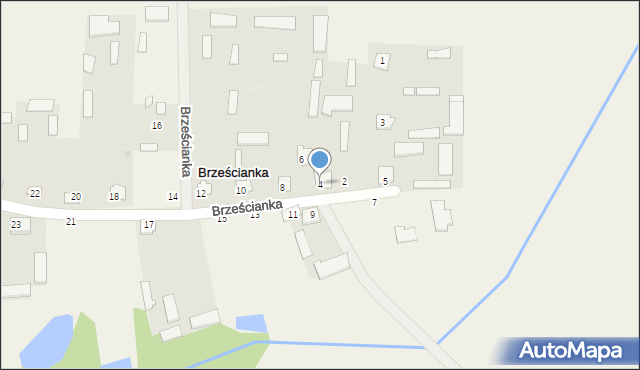 Brześcianka, Brześcianka, 4, mapa Brześcianka