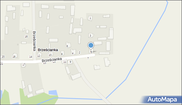 Brześcianka, Brześcianka, 5, mapa Brześcianka