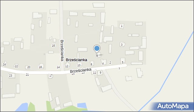 Brześcianka, Brześcianka, 6, mapa Brześcianka