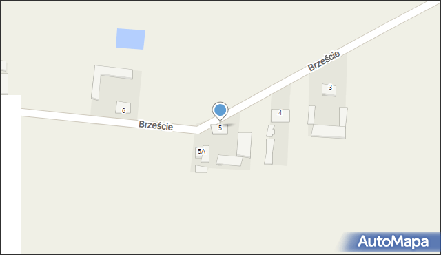 Brzeście, Brzeście, 5, mapa Brzeście