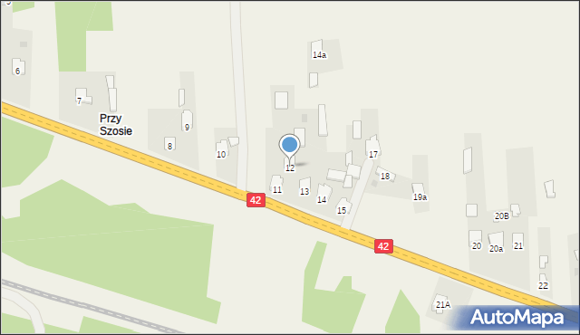 Brzeście, Brzeście, 13A, mapa Brzeście