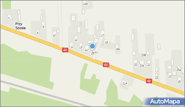 Brzeście, Brzeście, 15, mapa Brzeście