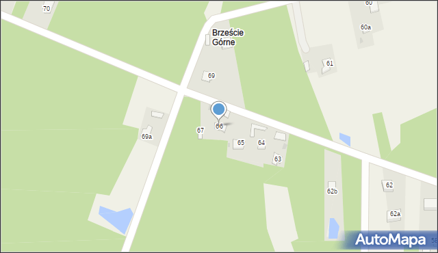 Brzeście, Brzeście, 66, mapa Brzeście