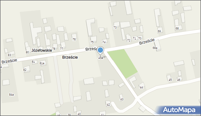 Brzeście, Brzeście, 43a, mapa Brzeście