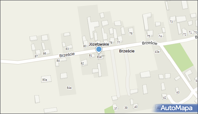 Brzeście, Brzeście, 81a, mapa Brzeście