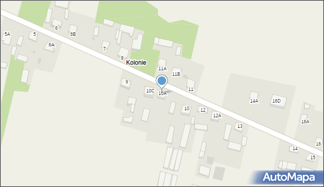 Brzeście, Brzeście, 10A, mapa Brzeście