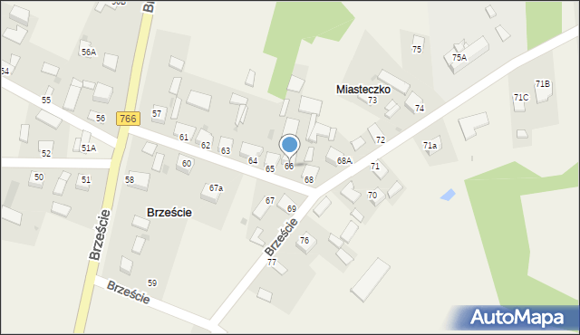 Brzeście, Brzeście, 66, mapa Brzeście