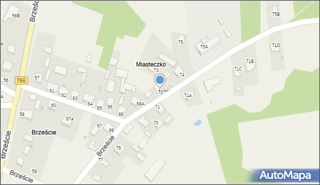 Brzeście, Brzeście, 72, mapa Brzeście