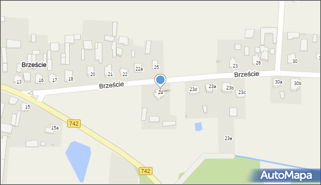 Brzeście, Brzeście, 24, mapa Brzeście