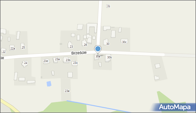 Brzeście, Brzeście, 30a, mapa Brzeście