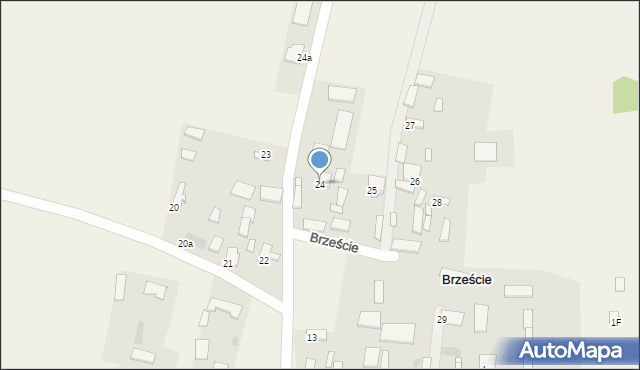 Brzeście, Brzeście, 24, mapa Brzeście