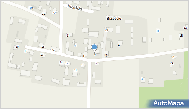 Brzeście, Brzeście, 6, mapa Brzeście