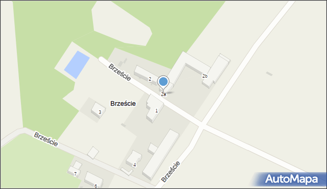 Brzeście, Brzeście, 2a, mapa Brzeście