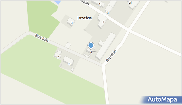 Brzeście, Brzeście, 4, mapa Brzeście