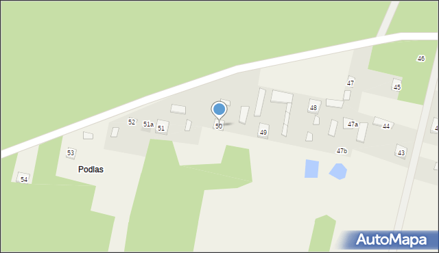 Brzeska Wola, Brzeska Wola, 50, mapa Brzeska Wola