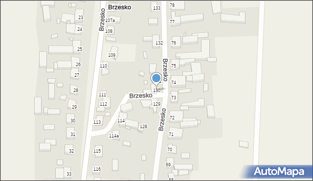 Brzesko, Brzesko, 130, mapa Brzesko