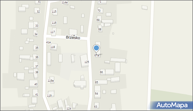 Brzesko, Brzesko, 67a, mapa Brzesko