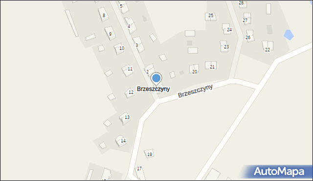 Brzeszczyny, Brzeszczyny, 1, mapa Brzeszczyny