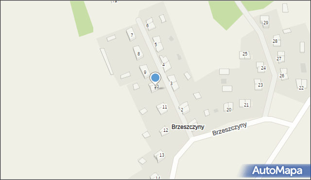 Brzeszczyny, Brzeszczyny, 10/2, mapa Brzeszczyny