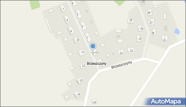 Brzeszczyny, Brzeszczyny, 2, mapa Brzeszczyny