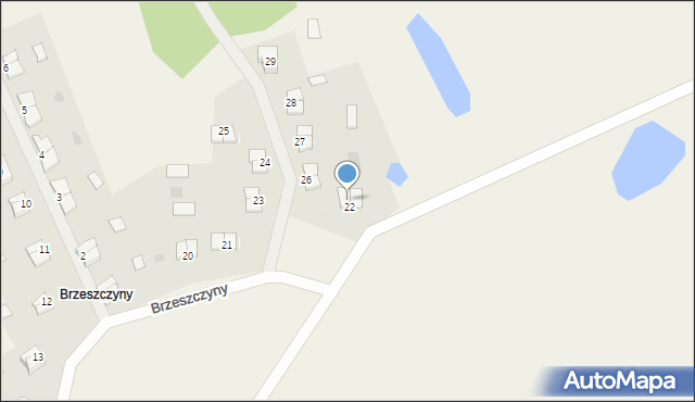 Brzeszczyny, Brzeszczyny, 22/1, mapa Brzeszczyny