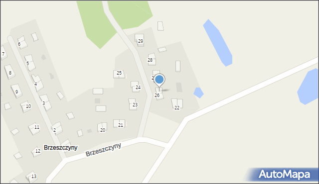 Brzeszczyny, Brzeszczyny, 26/2, mapa Brzeszczyny