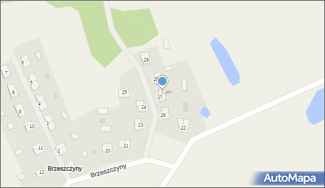 Brzeszczyny, Brzeszczyny, 27/2, mapa Brzeszczyny