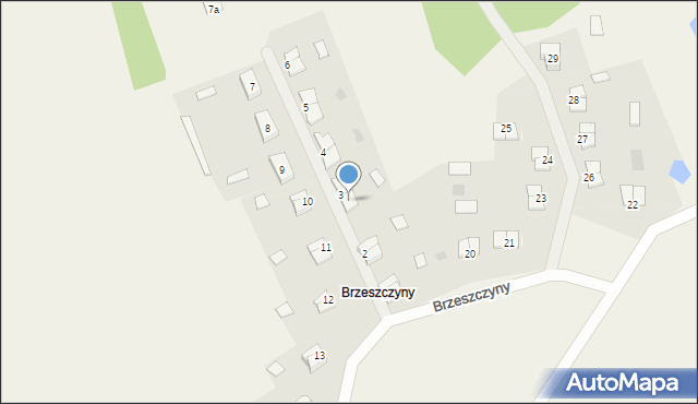 Brzeszczyny, Brzeszczyny, 3/1, mapa Brzeszczyny