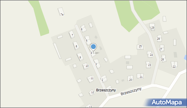 Brzeszczyny, Brzeszczyny, 4/1, mapa Brzeszczyny