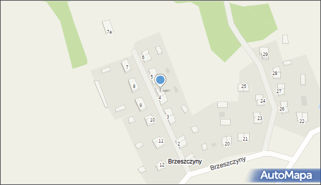 Brzeszczyny, Brzeszczyny, 4/2, mapa Brzeszczyny