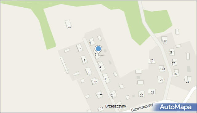 Brzeszczyny, Brzeszczyny, 5/1, mapa Brzeszczyny