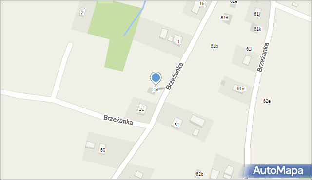 Brzeżanka, Brzeżanka, 1d, mapa Brzeżanka