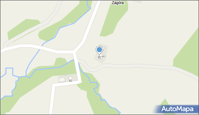 Brzeżawa, Brzeżawa, 61, mapa Brzeżawa