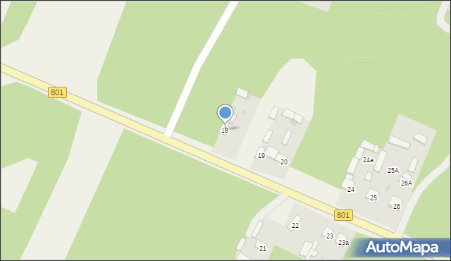 Brzeźce, Brzeźce, 18, mapa Brzeźce