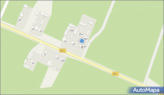 Brzeźce, Brzeźce, 26, mapa Brzeźce