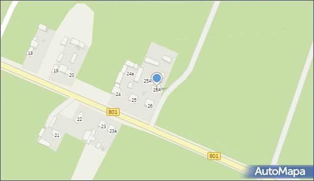 Brzeźce, Brzeźce, 26A, mapa Brzeźce