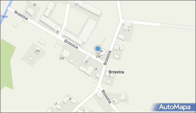 Brzezica, Brzezica, 24a, mapa Brzezica